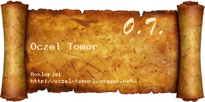 Oczel Tomor névjegykártya
